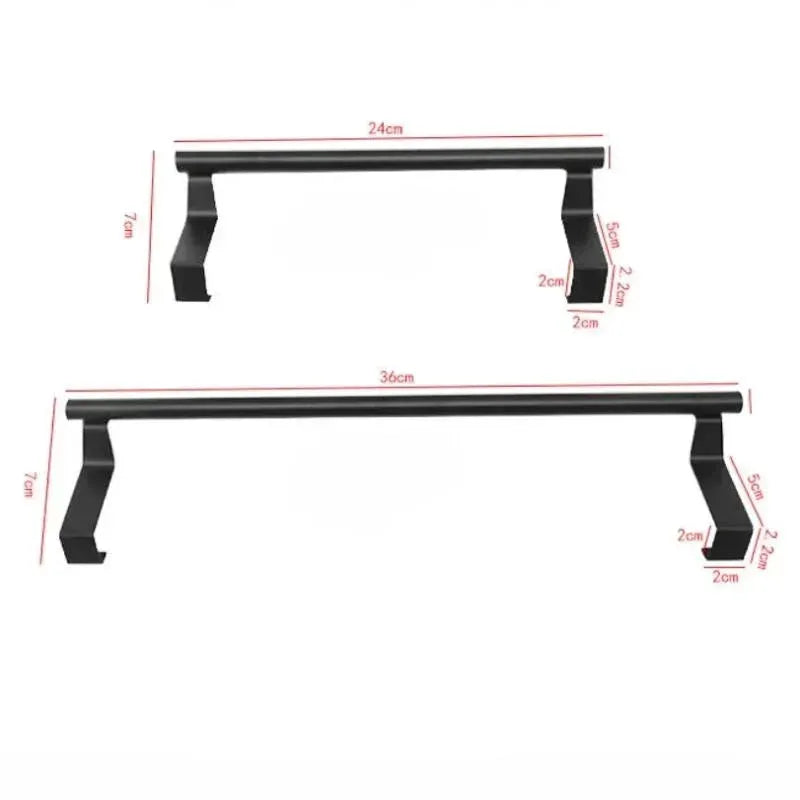 Over Cabinet Towel Rack Stainless Steel Wire Door Hanging Organizer