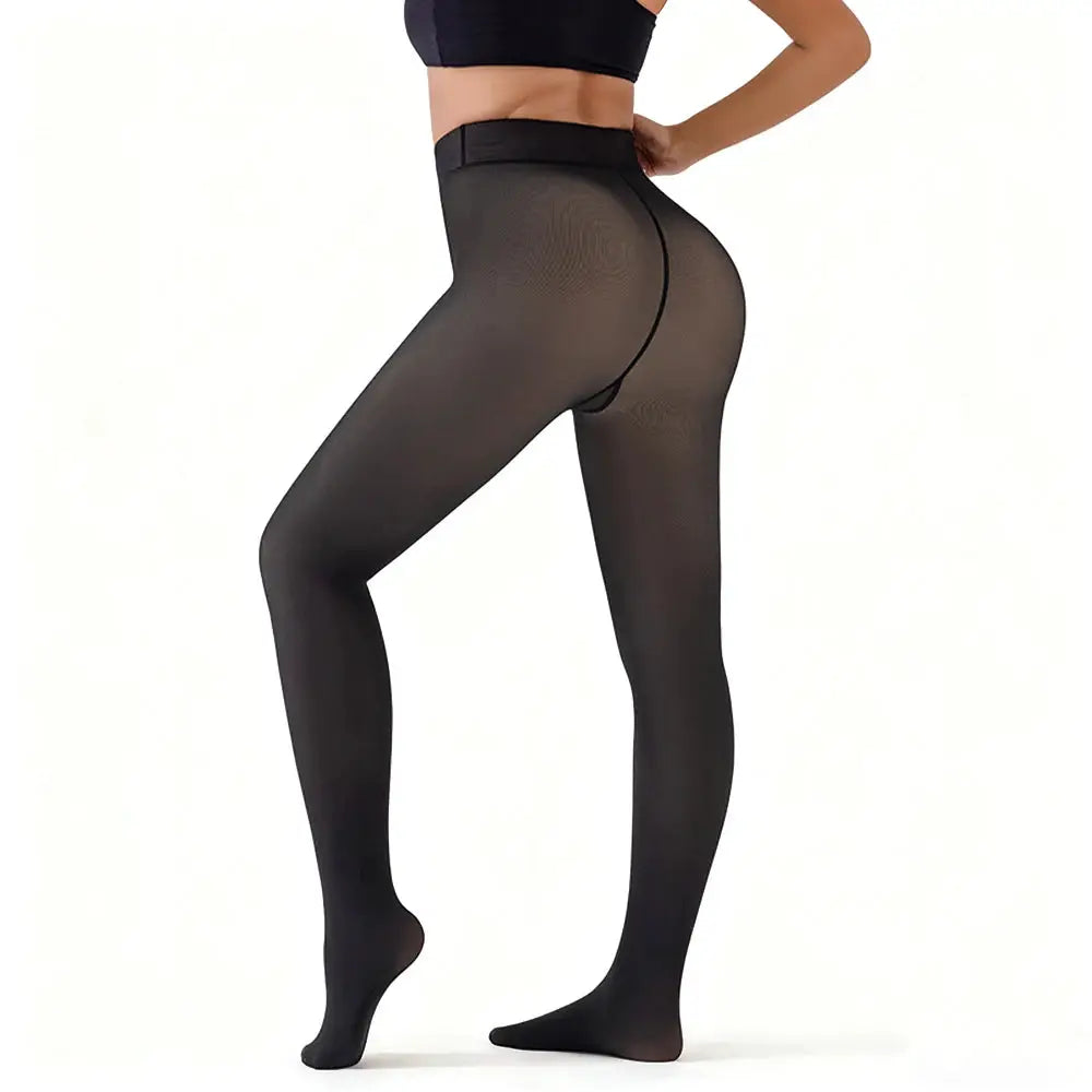CozyFlex Fleece Lined Winter Leggings Warm High Waist Booty Lifting Thermal Tights For Women