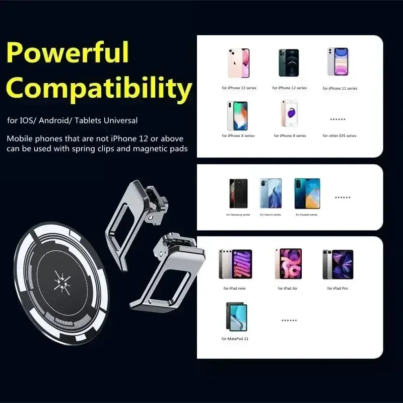 Simples Market CX08 2-in-1 magnetic back clip phone cooler with semiconductor fan, universal iPhone/Samsung compatibility