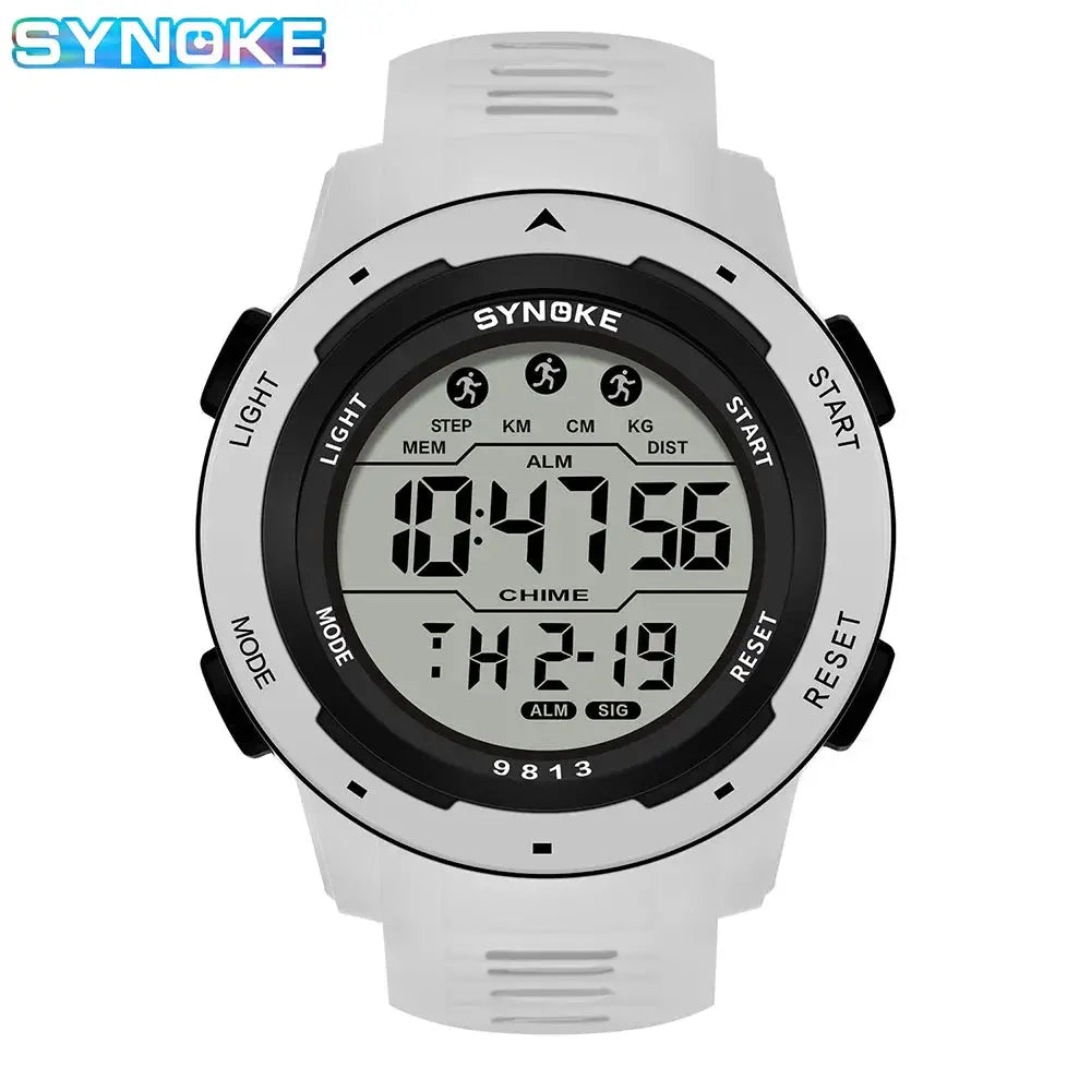 Vigor Mens Digital Sports Watch With Large Screen Display 50M Water Resistance And Alarm Timing