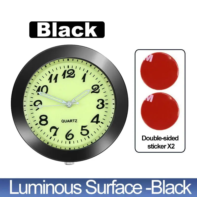 Car Clock Luminous Mini Digital Watch With Quartz Movement Stick On Interior Auto Ornament Gift
