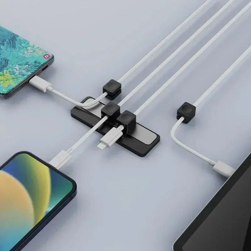 MagnoClip Magnetic Cable Clips Under Desk Cable Management System For Tidy Wires And Easy Access