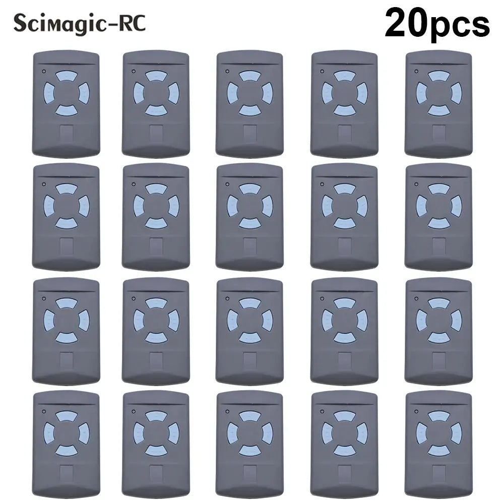 Garage door remote key fob by Simples Market, HSM4/HSM2 868MHz, 20pcs, grey plastic