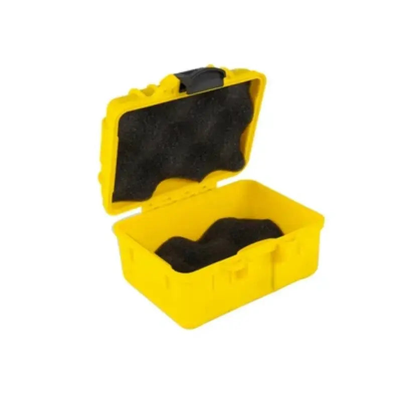 Yellow PP toolbox with black foam insert by Simples Market for small parts