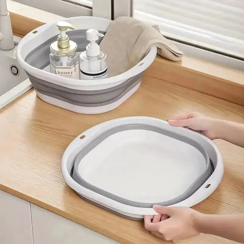 Collapsible Foot Bath Basin For Soaking Feet Thickened Plastic Tub