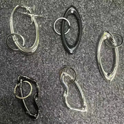 Y2K Punk Star Carabiner Keychain Axe Shaped Mountaineering Key Ring Gothic Backpack Decor Korean Fashion