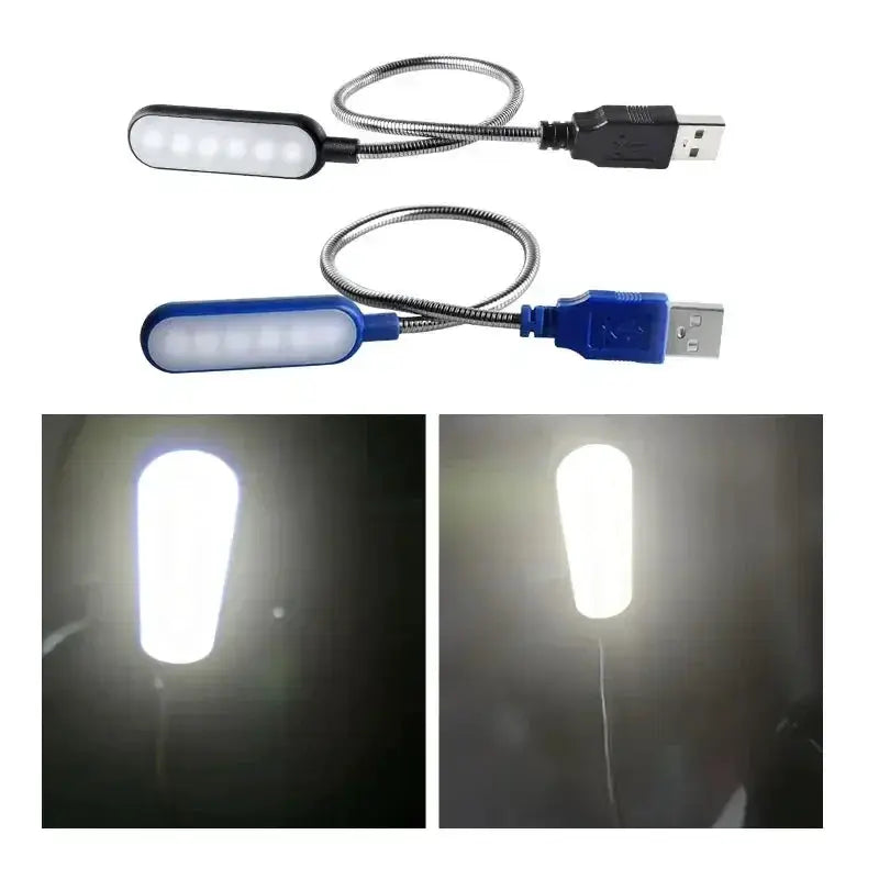 Homefish Mini USB LED Book Light Flexible Reading Lamp For Laptop Power Bank PC Computer Night Light