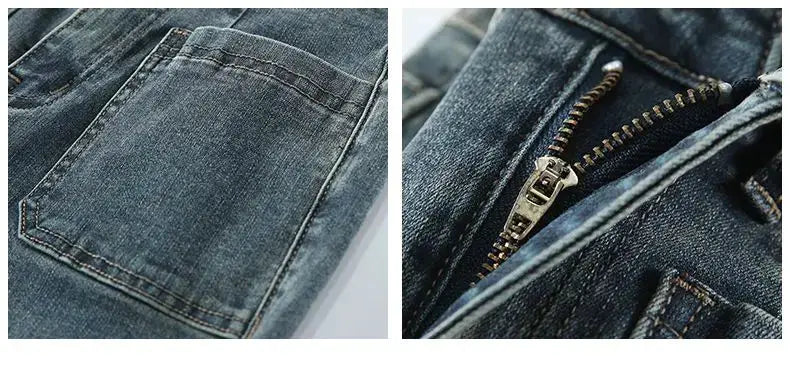 Y2K Loose Casual Denim Jeans High Waist Flared Bootcut For Petite Body