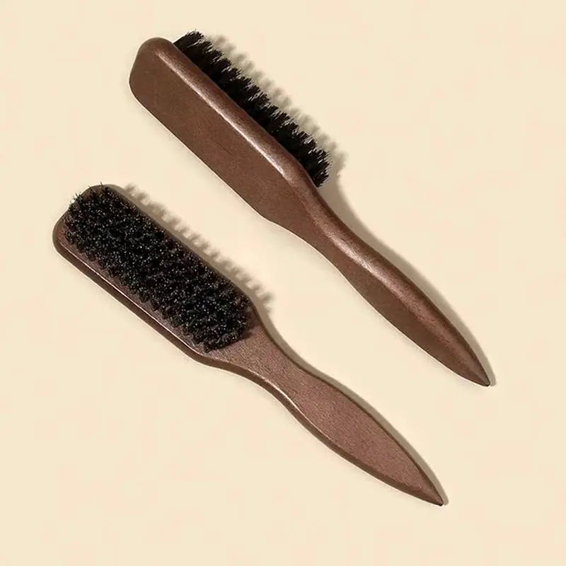 Simples Market brown pointed-tail bristle combs, 2-pack, anti-static for smooth, no-tangle hair