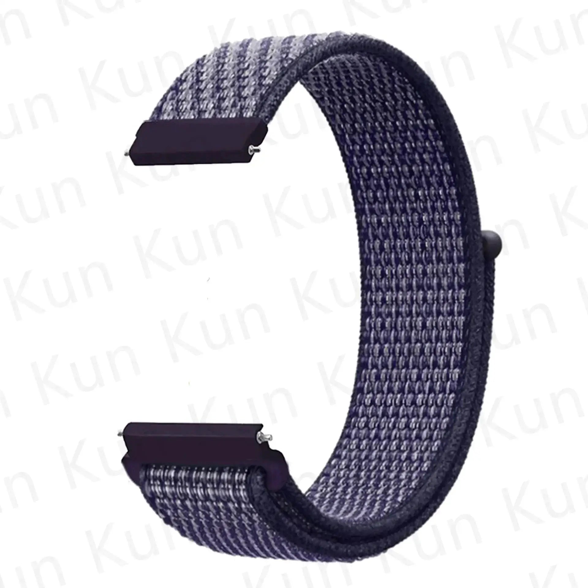 Nylon loop watch strap for Redmi Watch 5 Active/Lite and Xiaomi Watch S4, navy braided 20/22mm