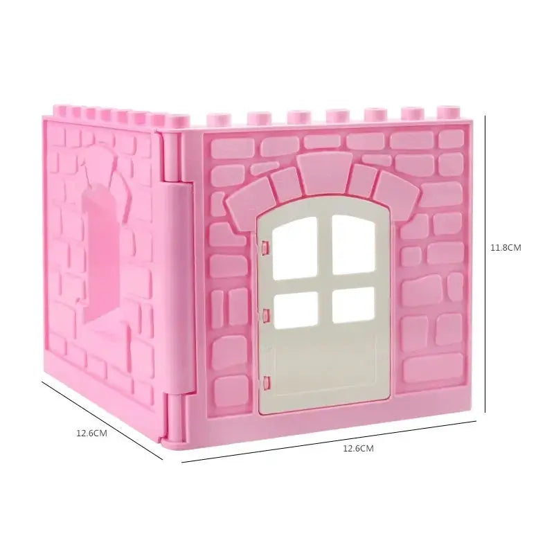 Big Building Blocks Houses Kit With Doors Windows Walls And Roof Compatible With Large Bricks Boys And Girls Toy Gifts