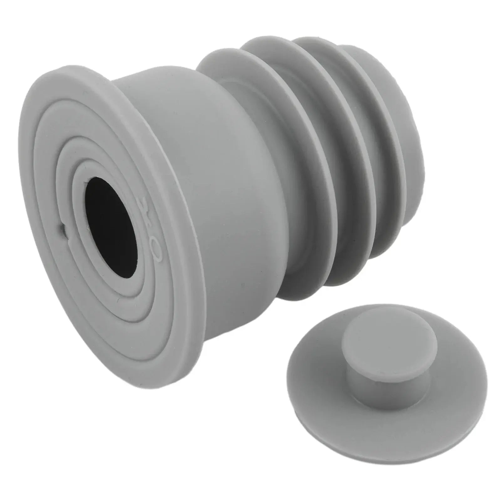 4-piece gray pipe seal set for washing machine drainage