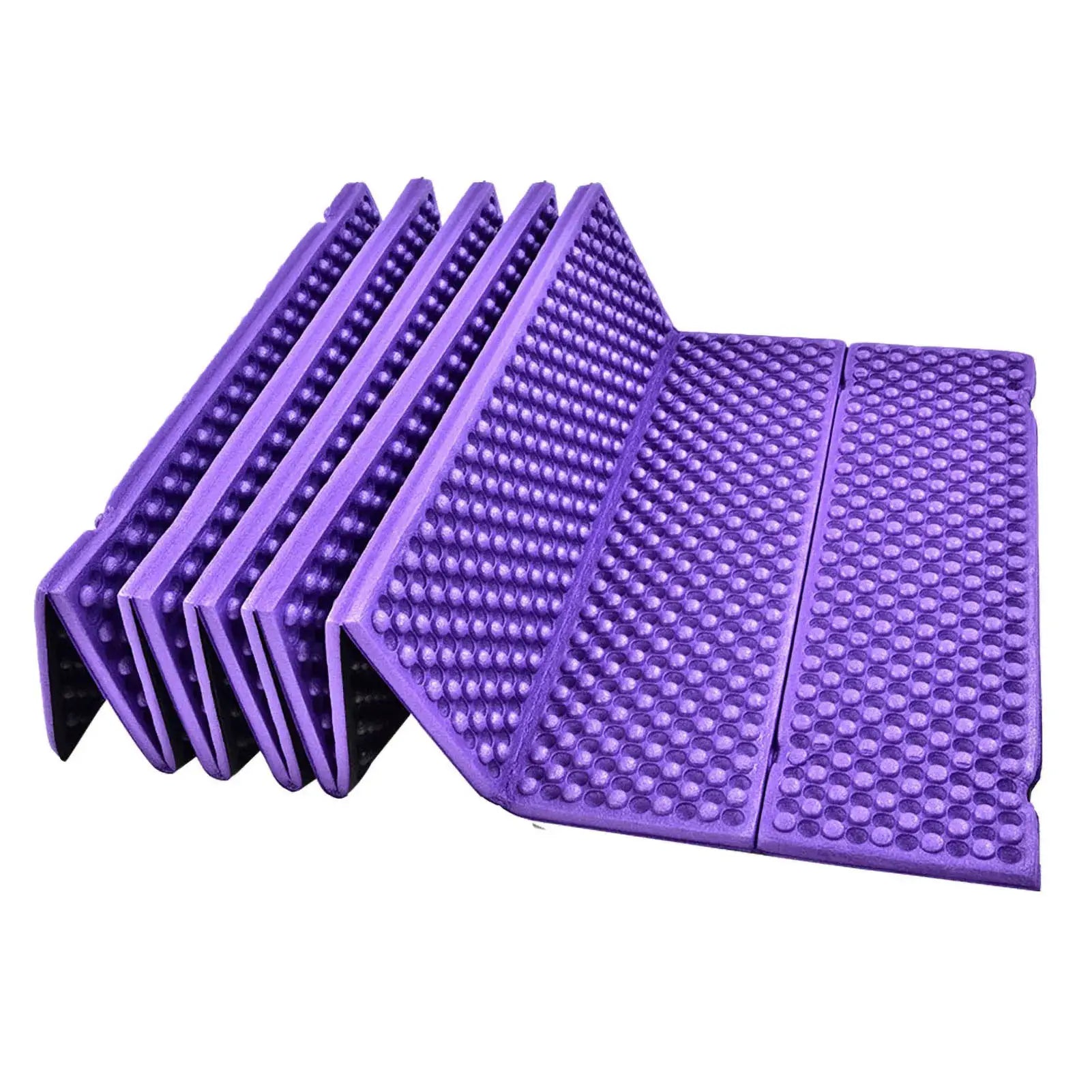 Simples Market outdoor sleeping pad, purple ultralight inflatable mattress with textured pebble surface for travel.