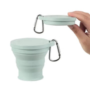 Outdoors Silicone Folding Cup With Hanging Hole For Travel Water Cup Portable Wash Cup Fashion Travel Silicone Cup