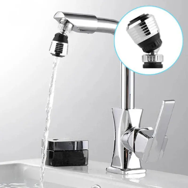 Chrome water saver tap aerator with 360° rotation diffuser nozzle for kitchen faucet