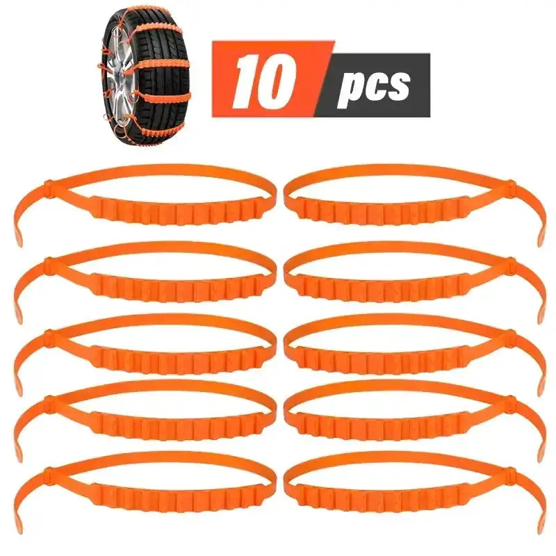 10 Or 20 Pack Car Tire Chains For Winter Snow Traction Anti Skid Emergency Auto Accessories