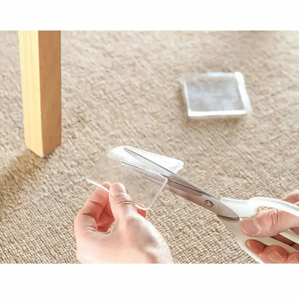 Non-slip transparent silicone mats for washing machines, 4pcs by Simples Market