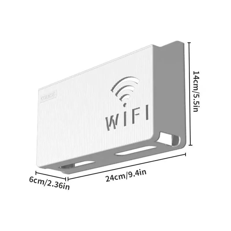 Wall Mounted Wireless Router Storage Box For Living Room And Bedroom Cable Management TV Set Top Box Organizer