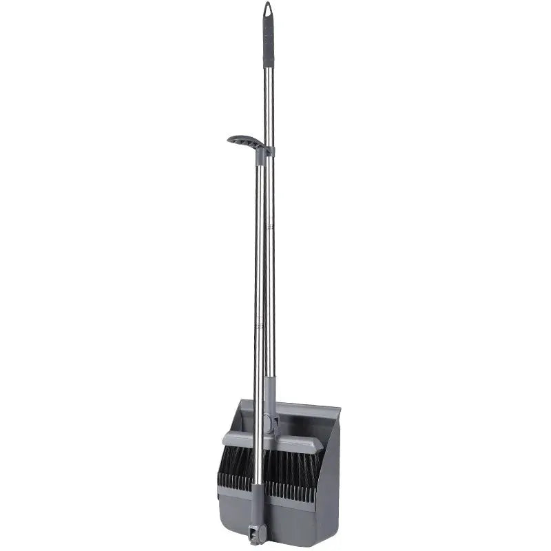 Simples Market broom and dustpan set with metal handles and grey dustpan.