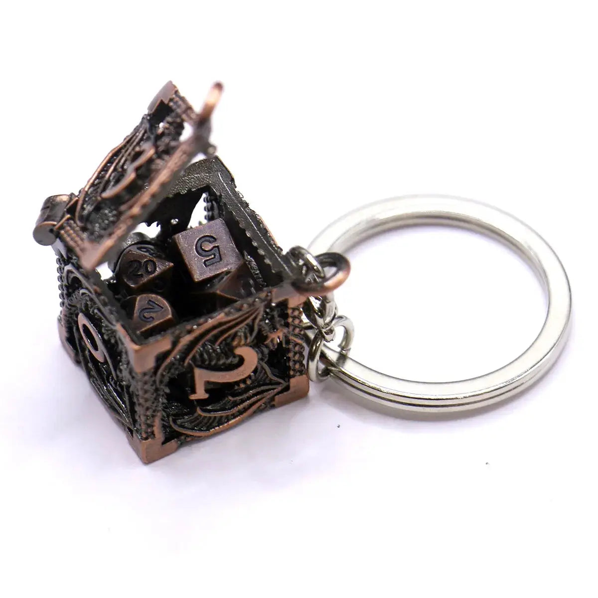 D6 Metal Case Seven Piece Metal Dice Set Portable Board Game Mini Kit Gamer Accessories