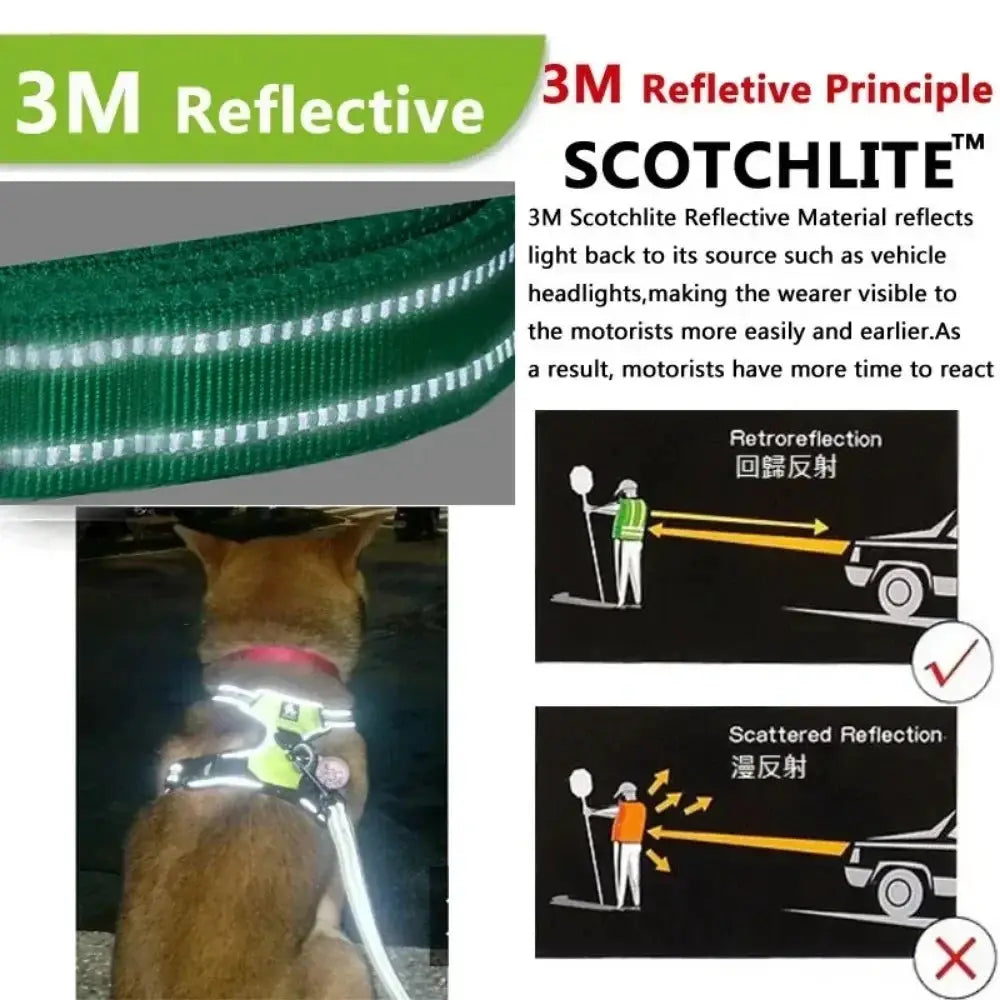 Reflective Adjustable Breathable Vest Chest Strap Harness For Small Medium Large Dogs Cats Puppies Pet Collar Accessory