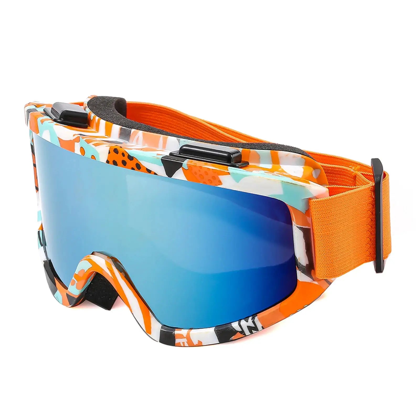 SummitVision Large Frame Ski Goggles Colorful Lens Anti Collision Anti Glare For Snowboarding And Skiing