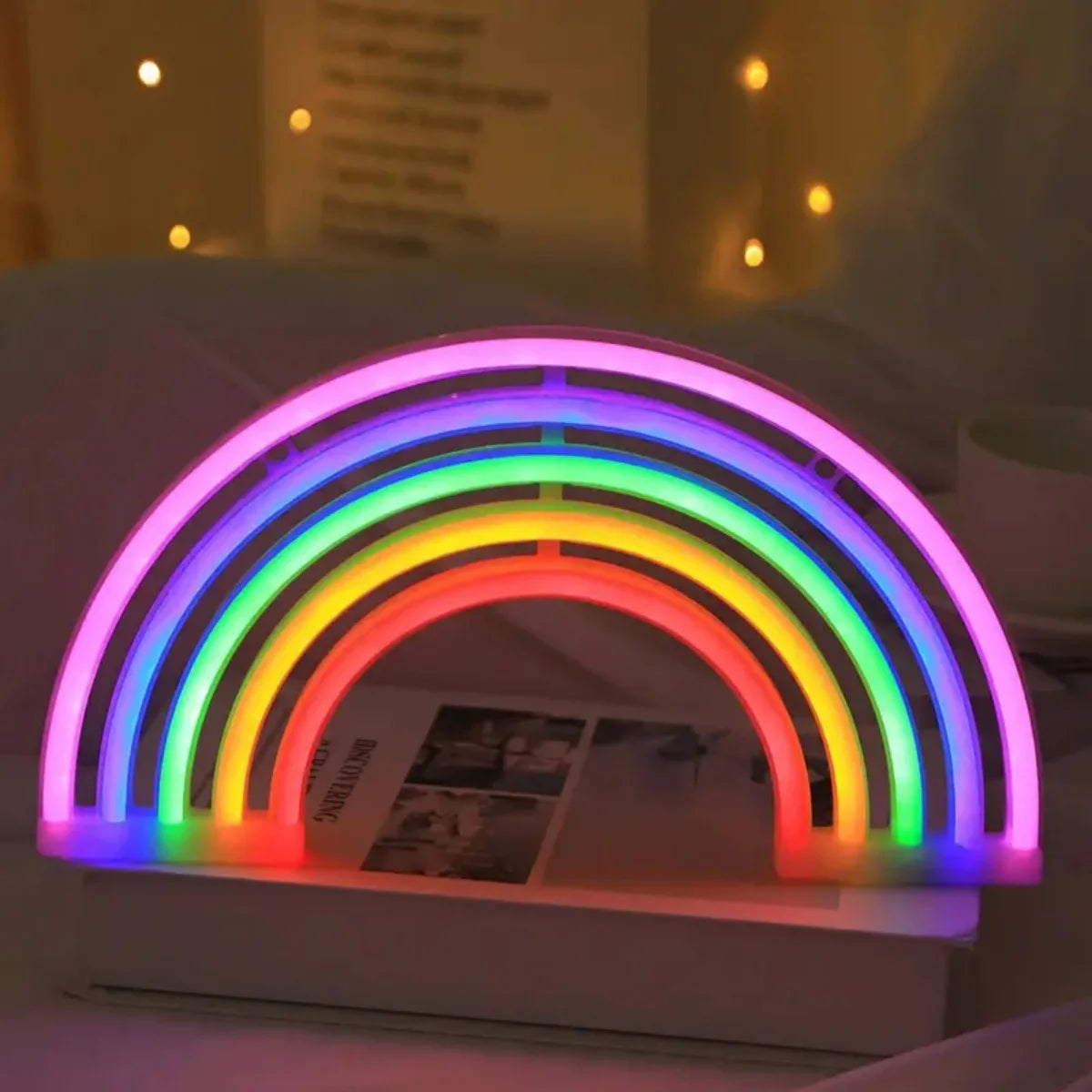 Simples Market rainbow neon arc lamp, 30cm, multicolor LED desktop night light
