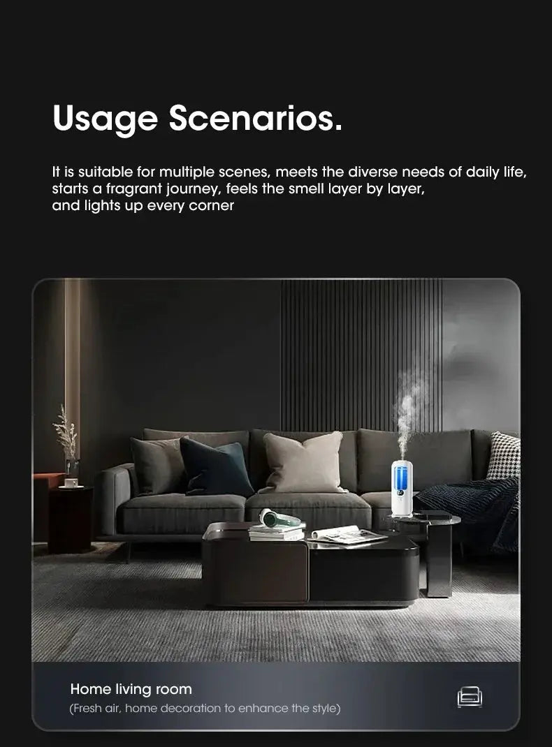 Rechargeable Aromatic Diffuser 5 Modes Essential Oil Diffuser Machine Homemade Perfume Diffuser for Home Car Room Fragrance