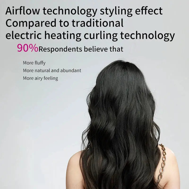 SenCiciMen X9 Multi Hair Styler by Simples Market; black-haired model with long wavy hair