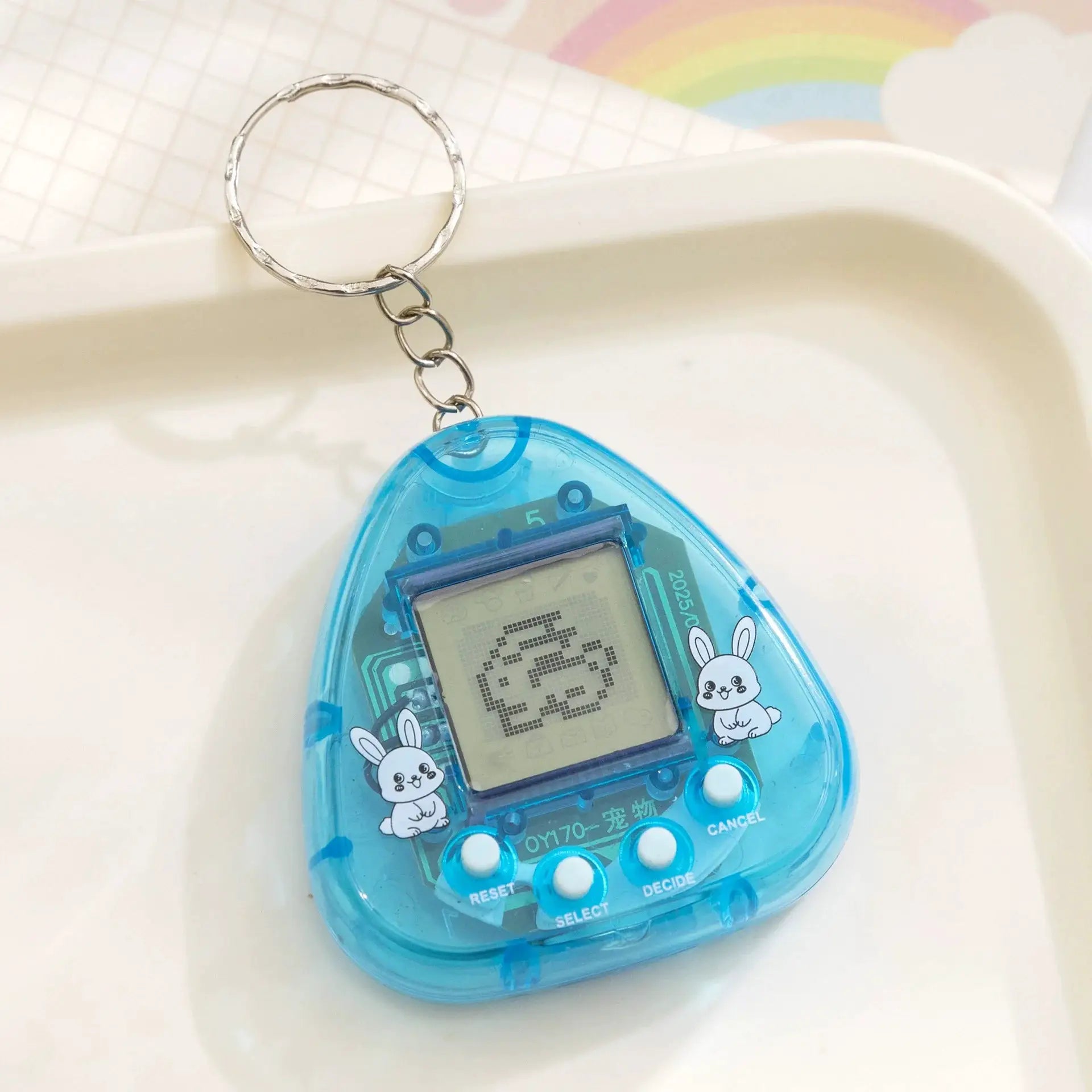 Transparent Electronic Pet Toy With 168 Virtual Pets See Through Case Keychain Nostalgic Retro Pixel Fun