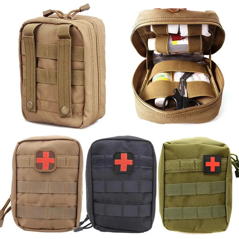 Large Survival Pouch Outdoor Medical Kit Bag Tactical First Aid Bag With MOLLE EMT Emergency Readiness