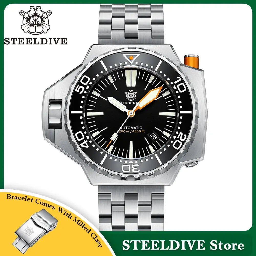 Steeldive SD1969 NH35 Automatic Sapphire 56mm Mens Dive Watch
