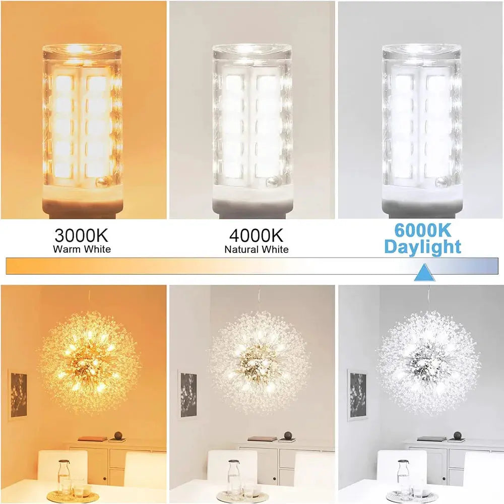 10 Pack G9 LED Bulbs 7W Ceramic SMD 2835 Warm White Cool White Spotlight 220 240V Replace Halogen