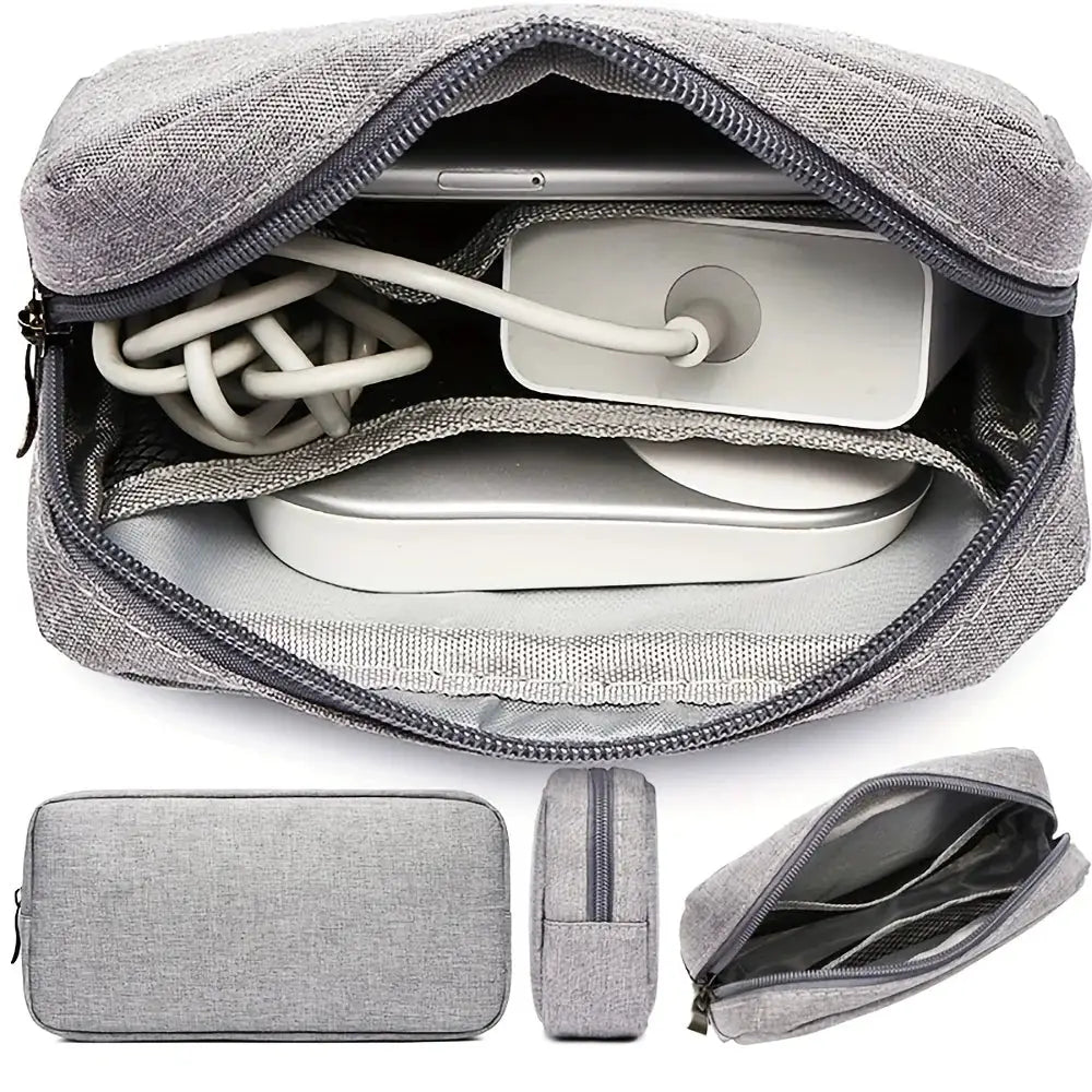 Travel Storage Bag Cables SD Cards Power Banks Small Electronics
