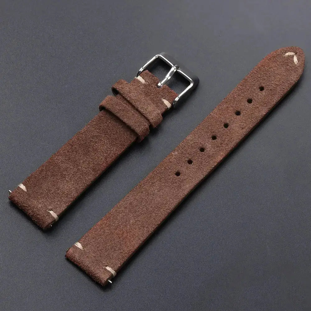 CalfskinCo Quick Release Suede Watch Strap For Seiko 18mm 20mm 22mm And Huawei GT3 GT4 14mm 16mm Calfskin Wristband