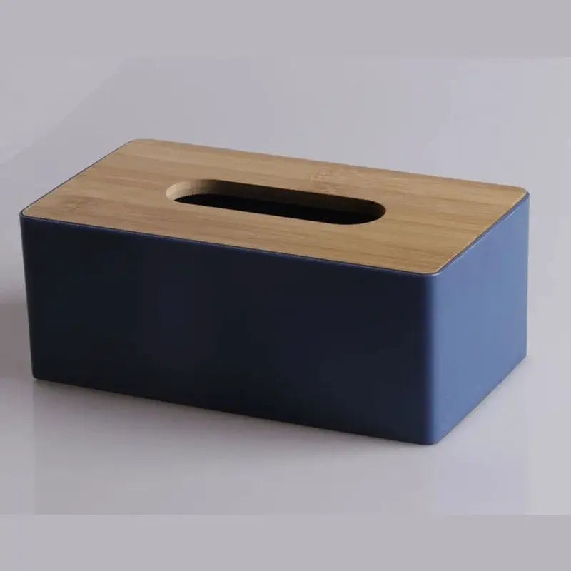 Bamboo and Solid Wood Tissue Box Napkin Holder Case for Home and Hotel Use Elegant Table Decor Storage Box