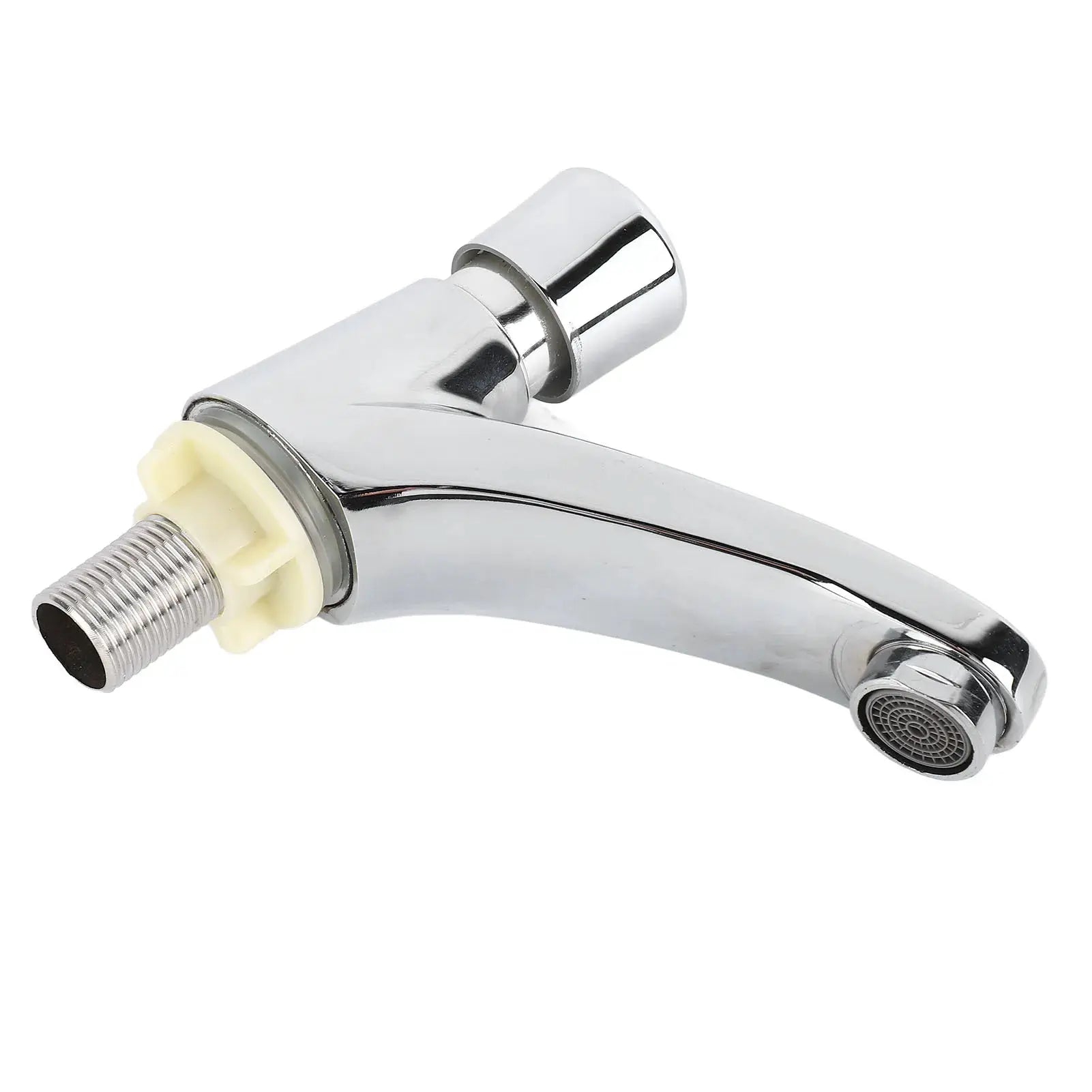 Time Delay Basin Sink Faucet by Simples Market, chrome finish, copper alloy body, push switch