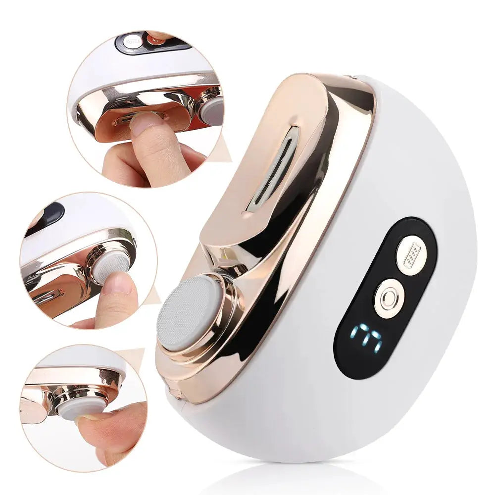 FamilyCare 2 In 1 Electric Nail Clippers For Baby And Family With 360 Degree Rotating Grinding Head For Smooth Manicure