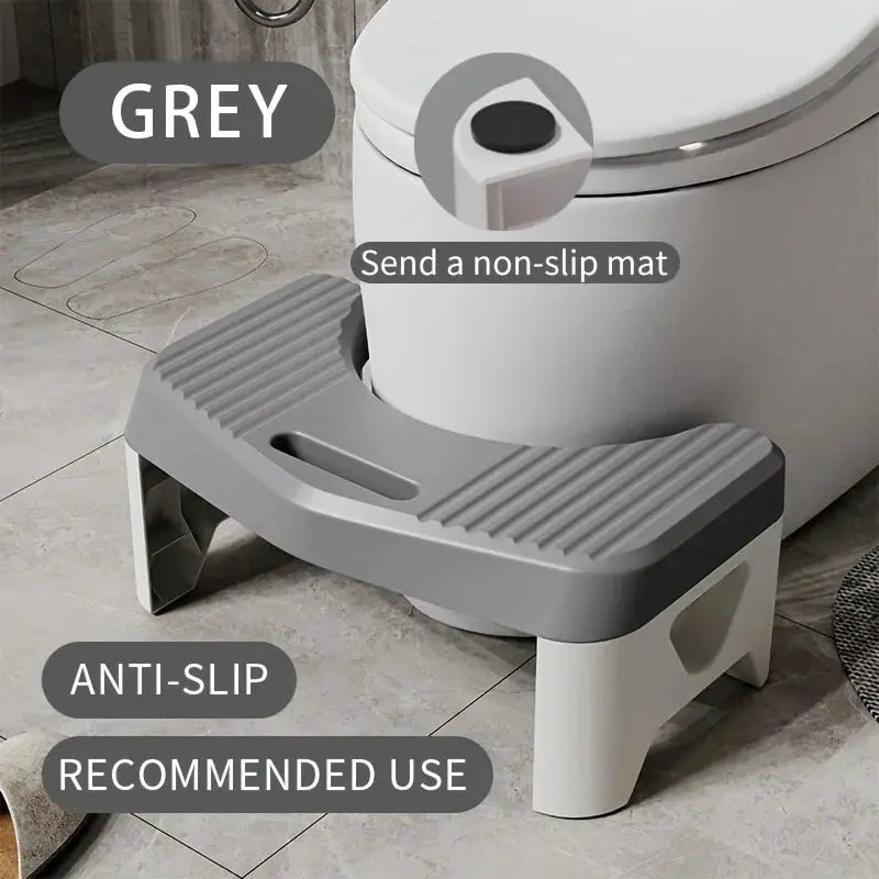 Ergonomic Toilet Stool For Adults Kids And Pregnant Women With Nonslip Surface Squatting Footstool