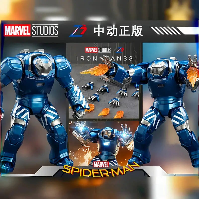 ZDTDS Iron Man Avengers MK37 Hammerhead MK12 MK38 Igor MK9 Iron Patriot War Machine Action Figure Collectible Toy