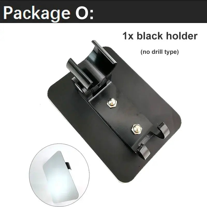Bidet spray hose holder in black from Simples Market; no-drill wall-mount bracket