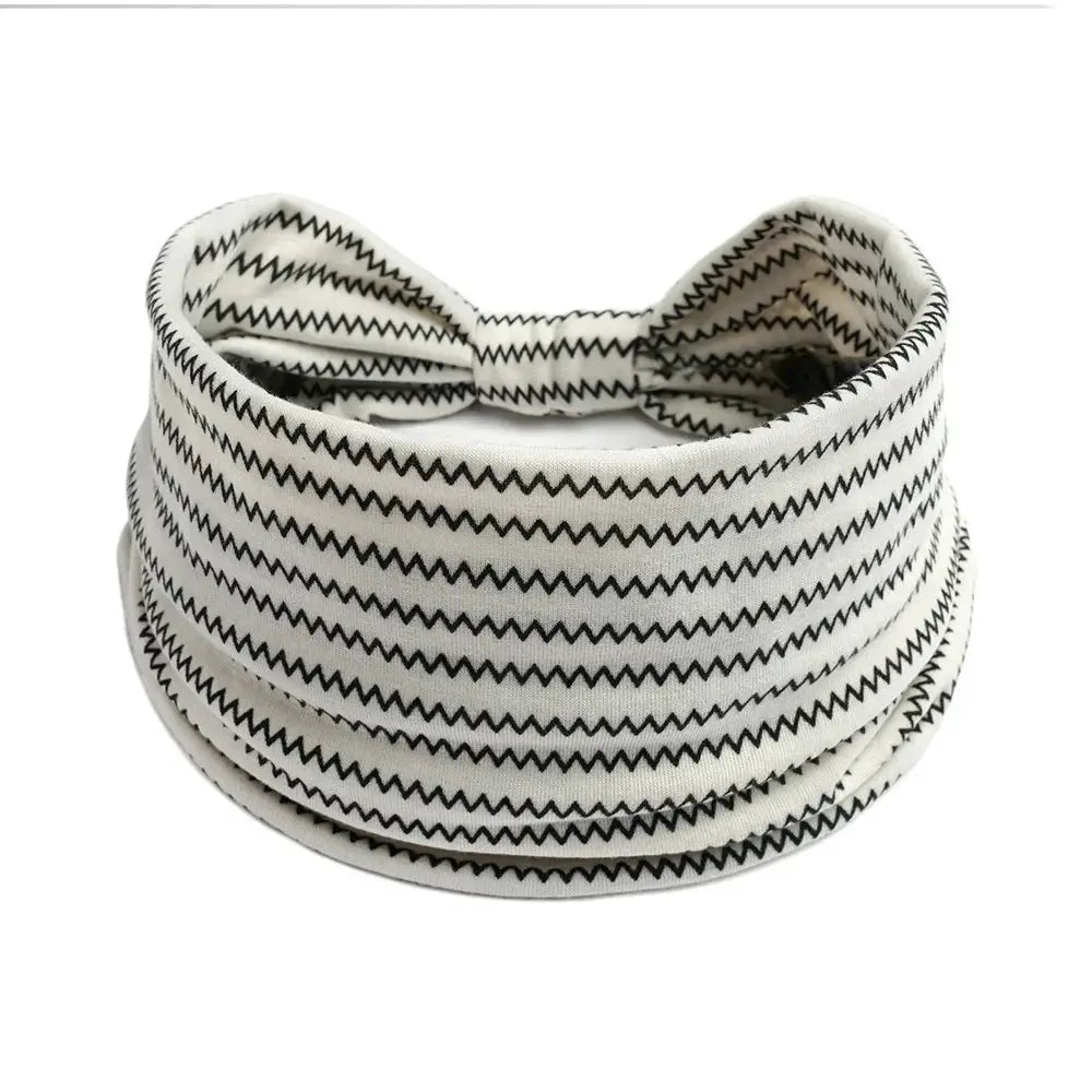Zenora Wide Headband Non Slip Elastic Knot Hair Band For Yoga And Summer Sports Wear