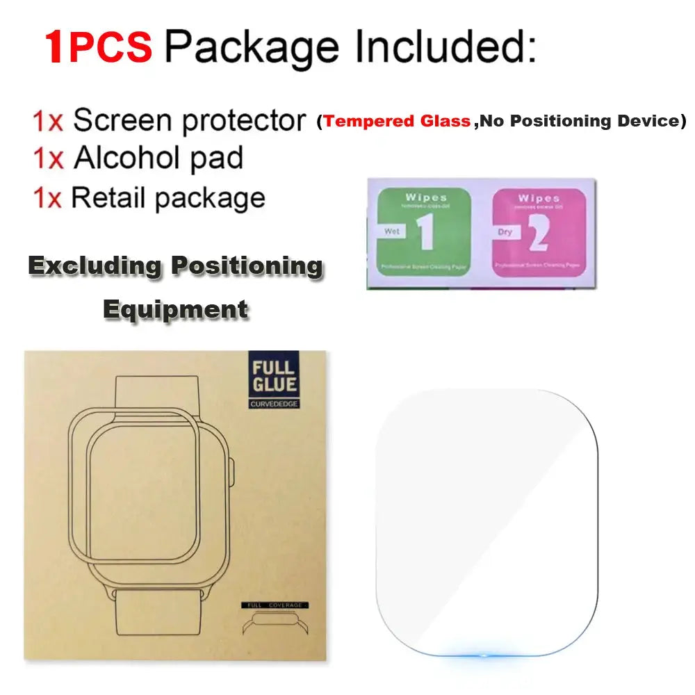 Tempered Glass For Apple Watch Ultra 1/2/3 49mm With Alignment Tool Screen Protector For iWatch Ultra 1 2 3 49mm Accessories