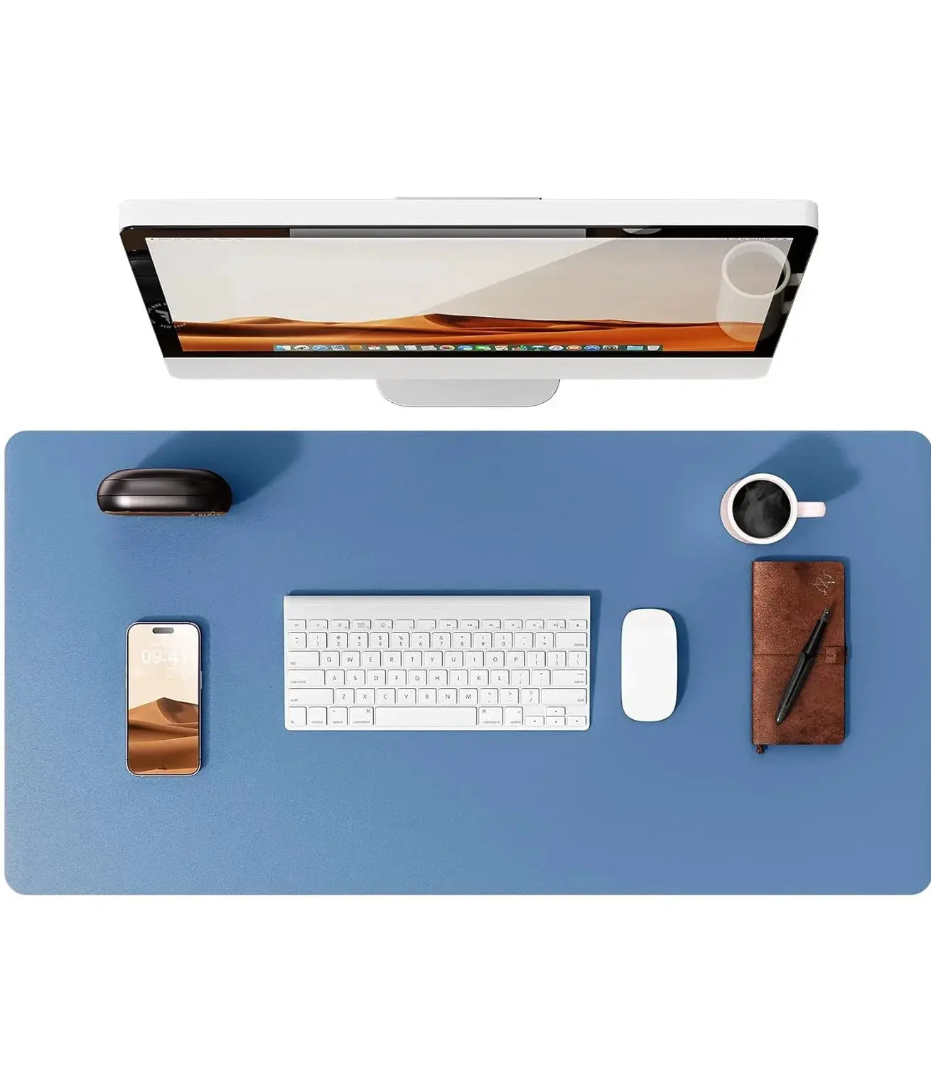 Large PU Leather Desk Pad Mouse Pad For Office Non Slip Leather Desk Mat Laptop Desk Pad Protector