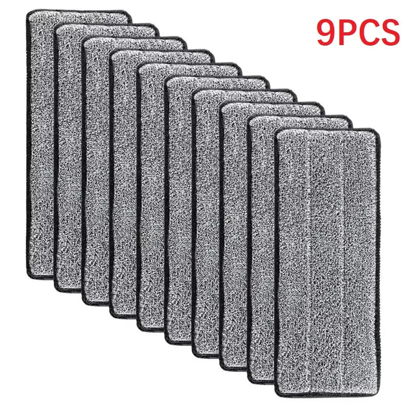 9pcs microfiber mop pads, grey washable replacement mop heads by Simples Market