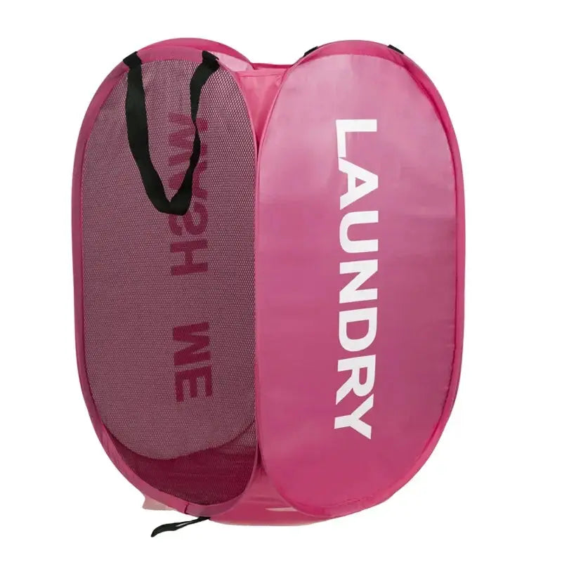 Portable Mesh Pop Up Laundry Hamper Wide Opening Breathable Dorm Room
