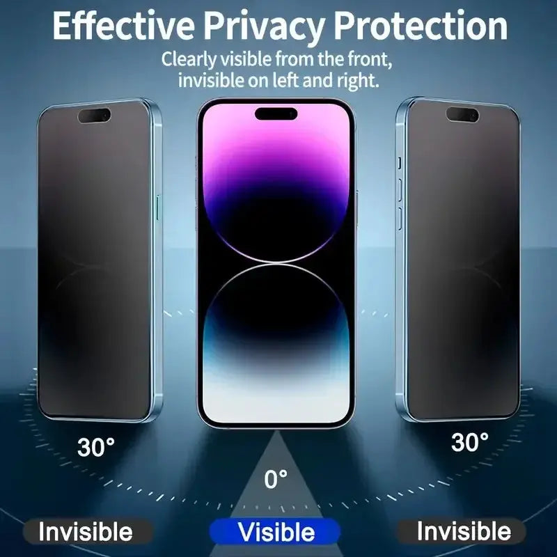 NovaShield Matte Privacy Screen Protector For iPhone 11 12 13 14 Pro Max Plus XS Glass Oleophobic Dust Free
