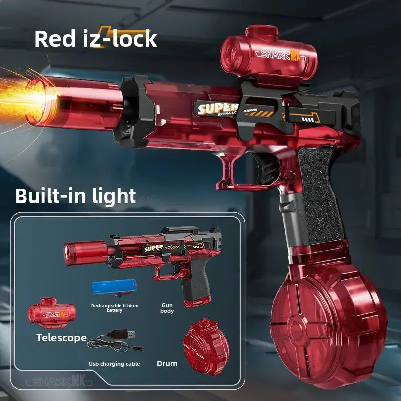 Electric Water Gun For Adults And Kids Powerful Automatic Water Blaster With Suction For Summer Beach Battles