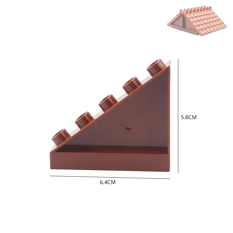 Big Building Blocks Houses Kit With Doors Windows Walls And Roof Compatible With Large Bricks Boys And Girls Toy Gifts