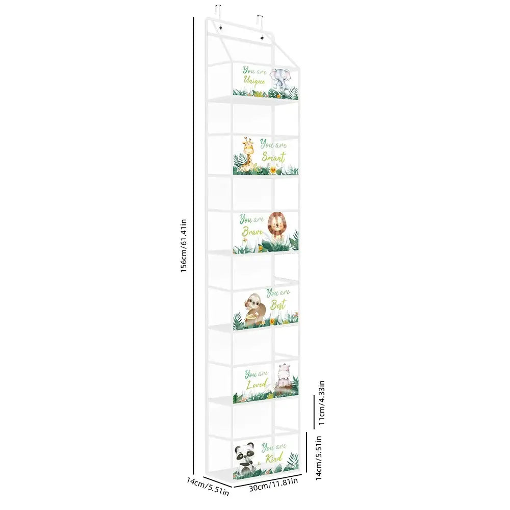 Over the Door Hanging Organizer 4 Or 6 Layer Storage for Cosmetics Nursery Bathroom Closet Bedroom Dorm